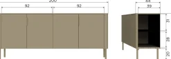 Dressoirs-WOOOD Gunnar Dressoir Mud