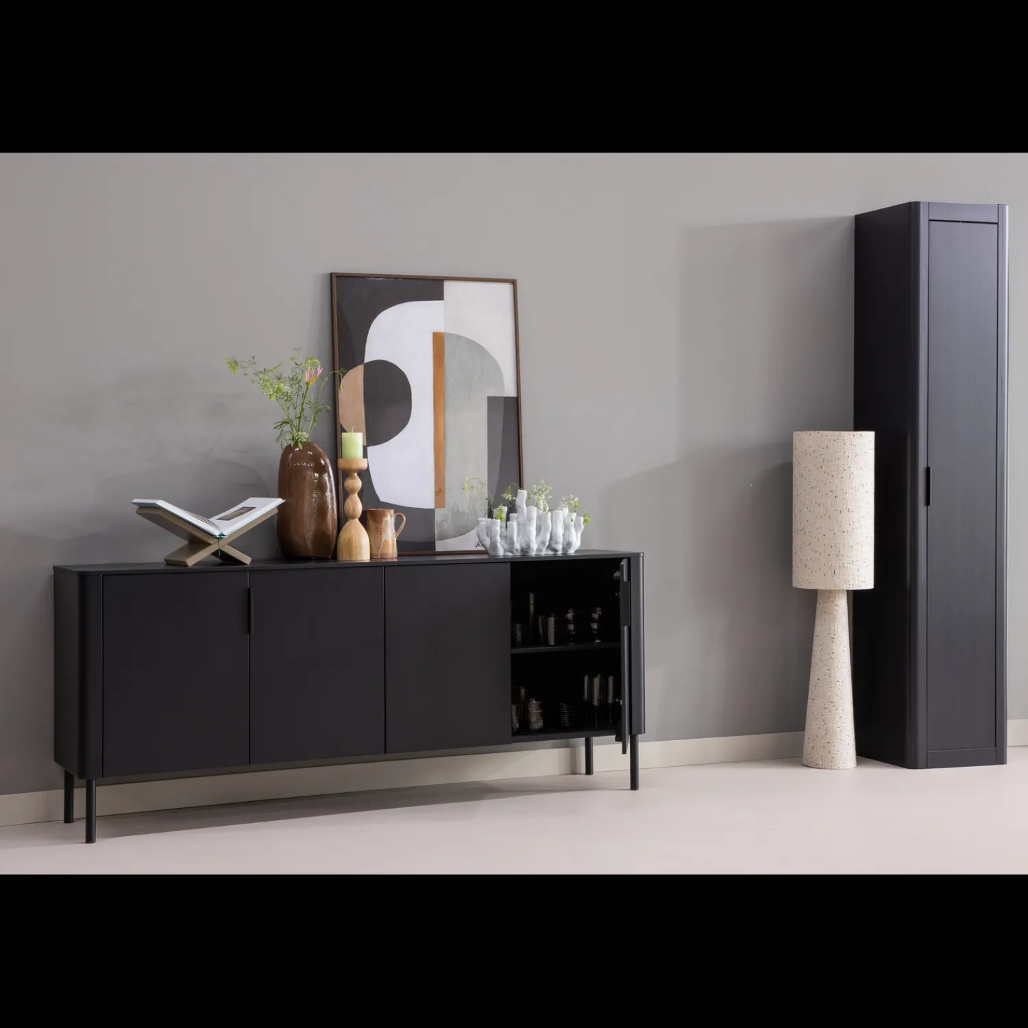 Dressoirs-WOOOD Gunnar Dressoir Matzwart