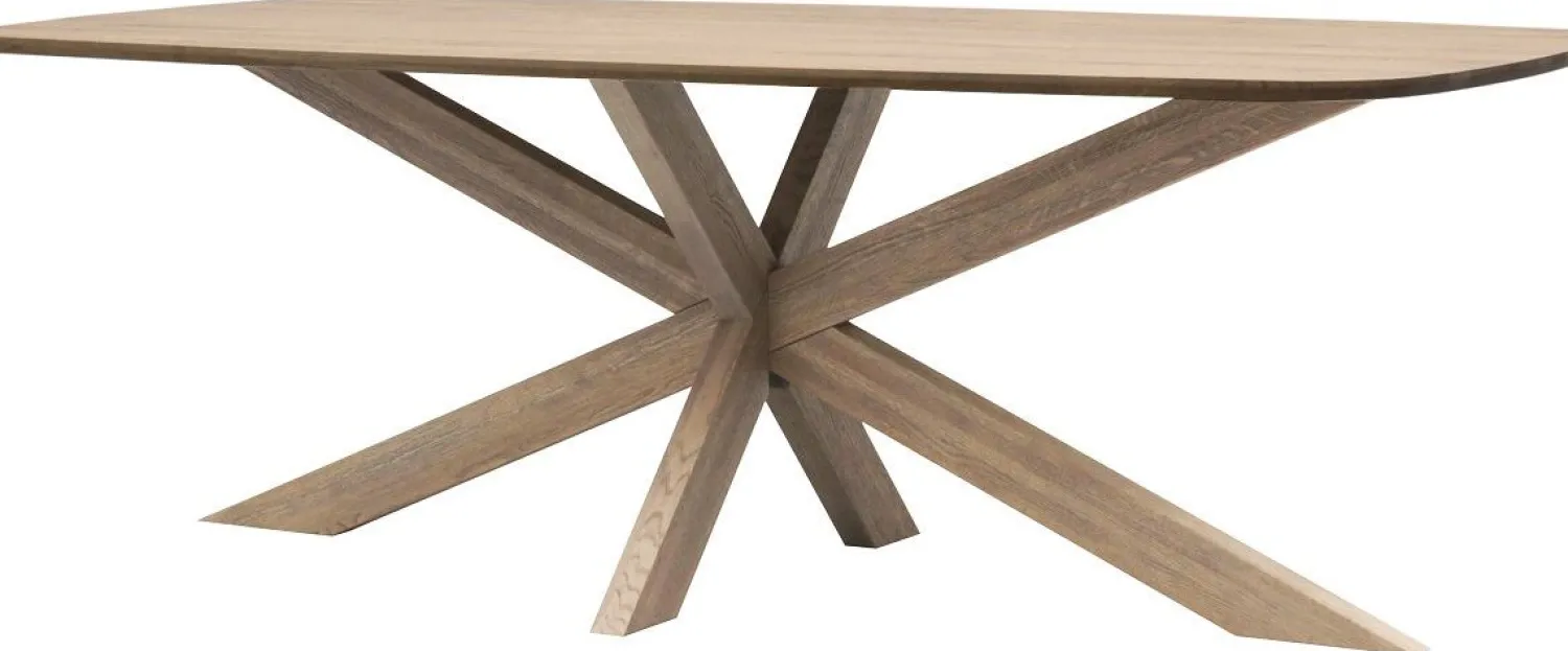 Houten Eettafels-Trendhopper Haiko Deens Ovaal Eettafel Cinnamon