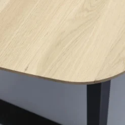 Houten Eettafels|Ovale Eettafels-Trendhopper Haiko Eettafel Elephant Grey