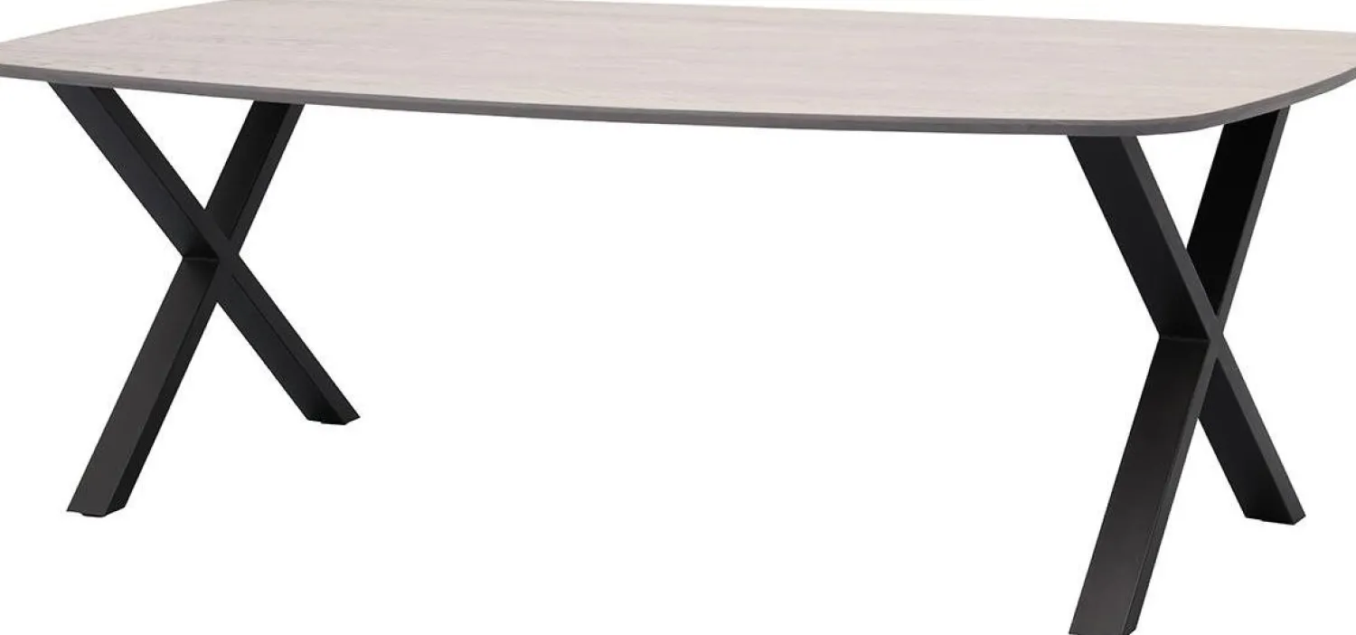 Houten Eettafels|Ovale Eettafels-Trendhopper Haiko Eettafel Elephant Grey