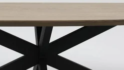 Houten Salontafels-Trendhopper Haiko New Oval Salontafel Deer Brown, Zwart