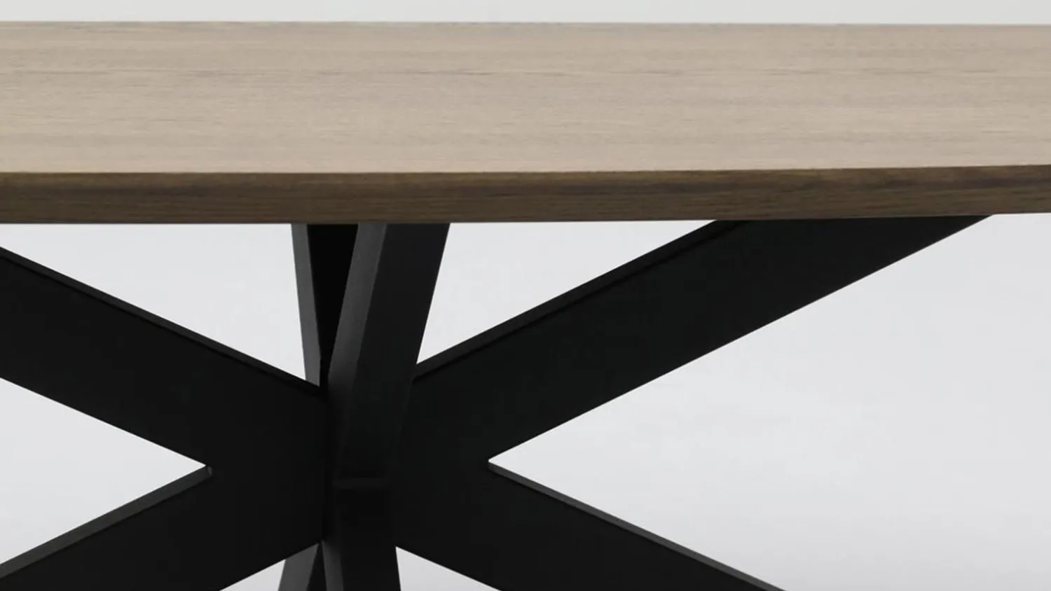 Houten Salontafels-Trendhopper Haiko New Oval Salontafel Deer Brown, Zwart