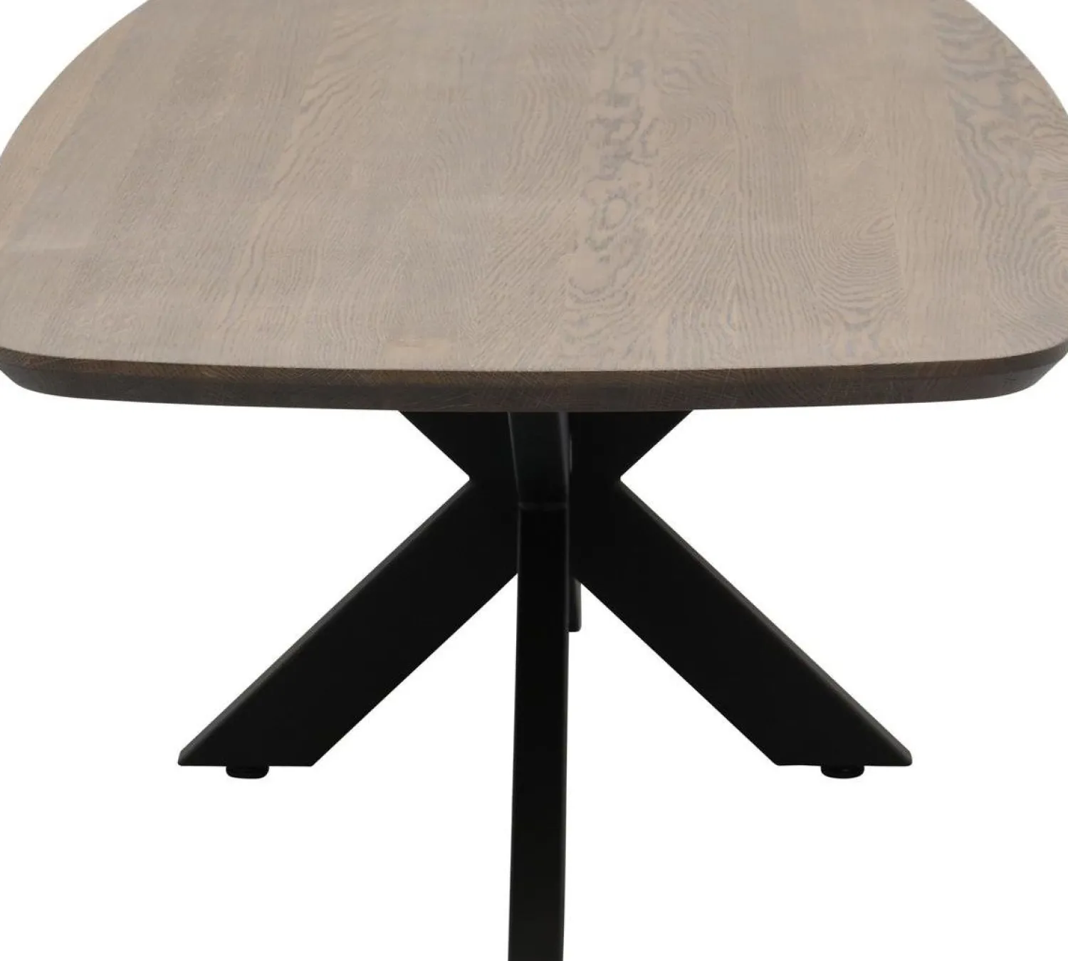 Houten Salontafels-Trendhopper Haiko New Oval Salontafel Deer Brown, Zwart