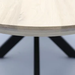 Houten Eettafels|Ovale Eettafels-Trendhopper Haiko Ovaal Eettafel Naturel, Zwart