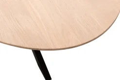 Houten Eettafels|Ovale Eettafels-Trendhopper Haiko Ovaal Eettafel Naturel, Zwart
