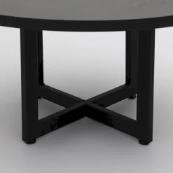 Houten Salontafels|Ronde Salontafels-Trendhopper Haiko Rond Salontafel Black Sky