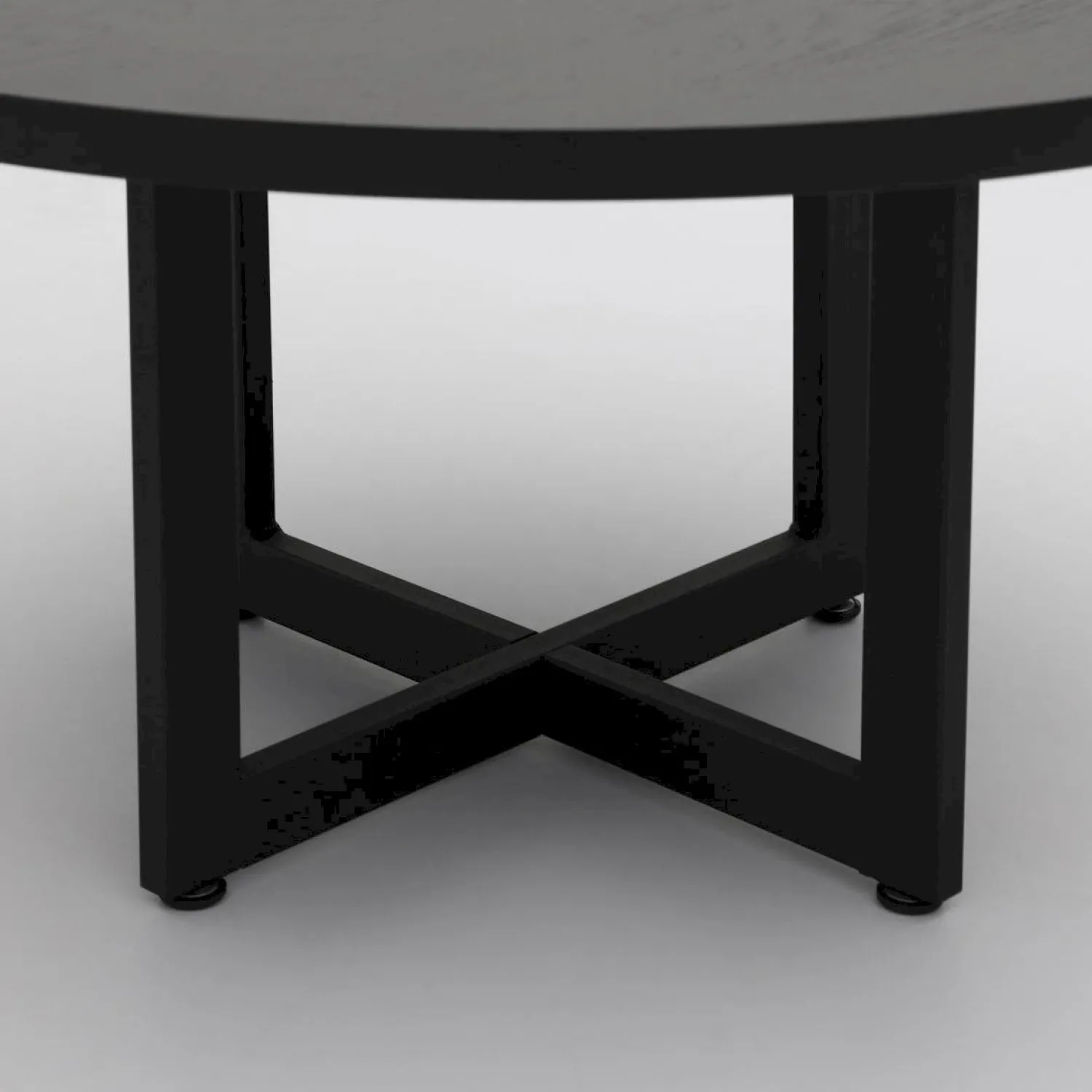Houten Salontafels|Ronde Salontafels-Trendhopper Haiko Rond Salontafel Black Sky
