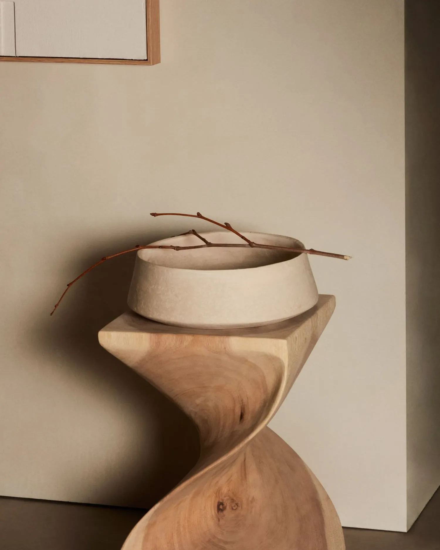Houten Bijzettafels-Kave Home Hakon Bijzettafel Naturel