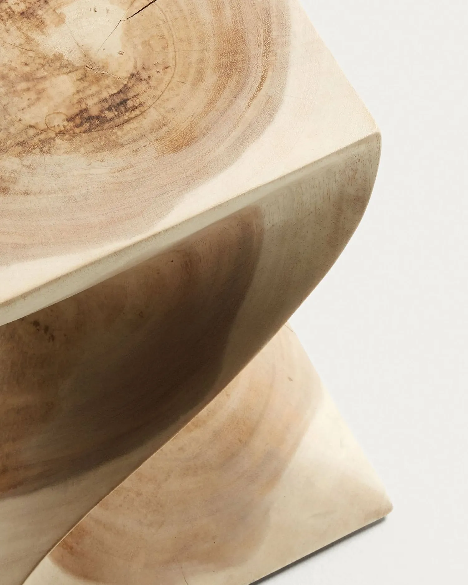 Houten Bijzettafels-Kave Home Hakon Bijzettafel Naturel