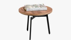Ronde Bijzettafels-XOOON Halmstad Bijzettafel Choco Brown