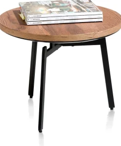 Ronde Bijzettafels-XOOON Halmstad Bijzettafel Choco Brown