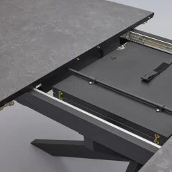 Uitschuifbare Eettafels-Trendhopper Hano Uitschuifbare Eettafel Cavier Silver