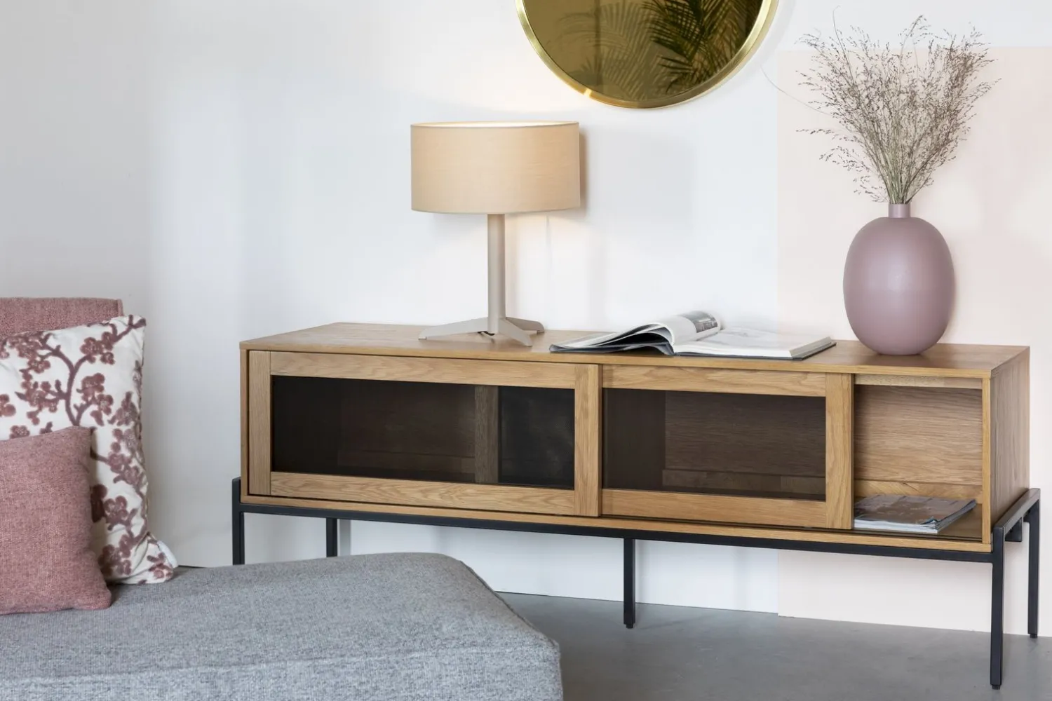 Dressoirs-Zuiver Hardy Dressoir Oak
