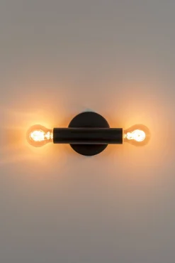 Industriële Wandlampen|Wandlampen-Zuiver Hawk Wandlamp Black