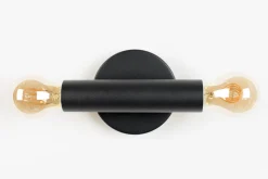 Industriële Wandlampen|Wandlampen-Zuiver Hawk Wandlamp Black