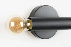Industriële Wandlampen|Wandlampen-Zuiver Hawk Wandlamp Black