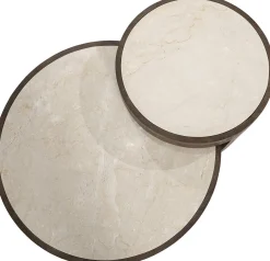 Ronde Salontafels-Eleonora Hazel Salontafel Bruin