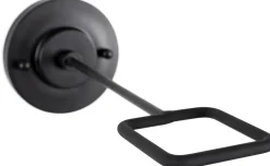 Industriële Wandlampen|Wandlampen-Zuiver Hazy Wandlamp Zwart