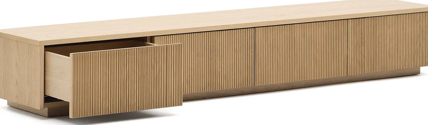 Tv-Meubels-Kave Home Helvine Tv-meubel Naturel