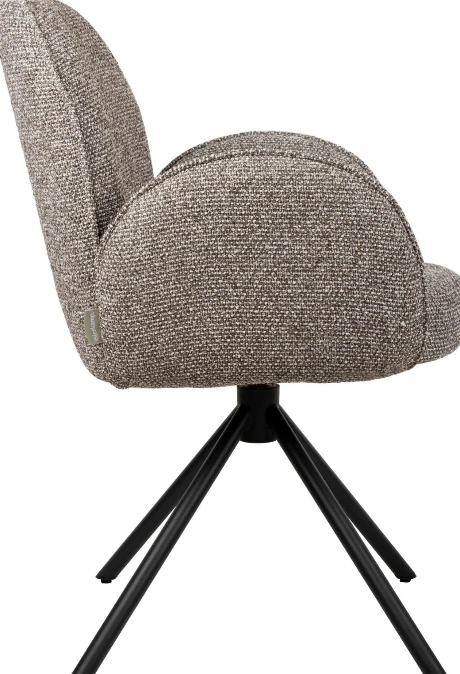 Eetkamerstoelen Met Armleuning-Eijerkamp Collectie Hidde Armstoel Bruin