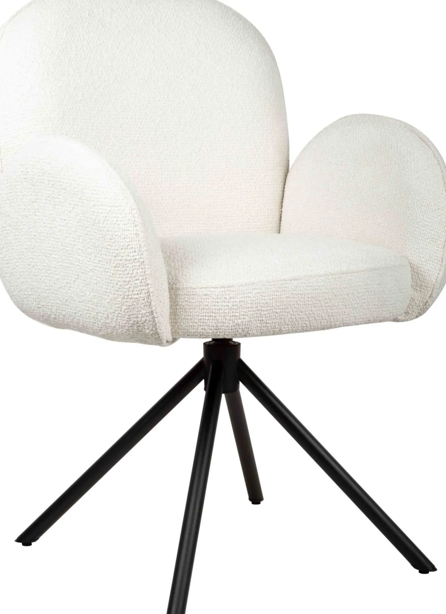 Eetkamerstoelen Met Armleuning-Eijerkamp Collectie Hidde Armstoel Off-White