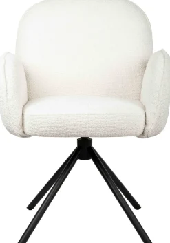 Eetkamerstoelen Met Armleuning-Eijerkamp Collectie Hidde Armstoel Off-White
