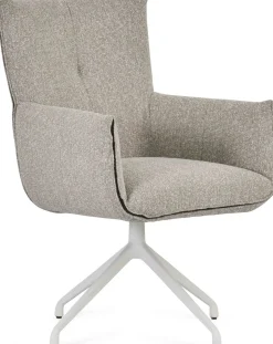 Eetkamerstoelen Met Armleuning-Montèl Hillary Met Kantelfunctie Armstoel Beige