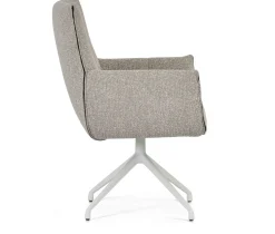 Eetkamerstoelen Met Armleuning-Montèl Hillary Met Kantelfunctie Armstoel Beige