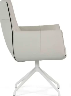 Eetkamerstoelen Met Armleuning-Montèl Hillary Met Kantelfunctie Armstoel Silk