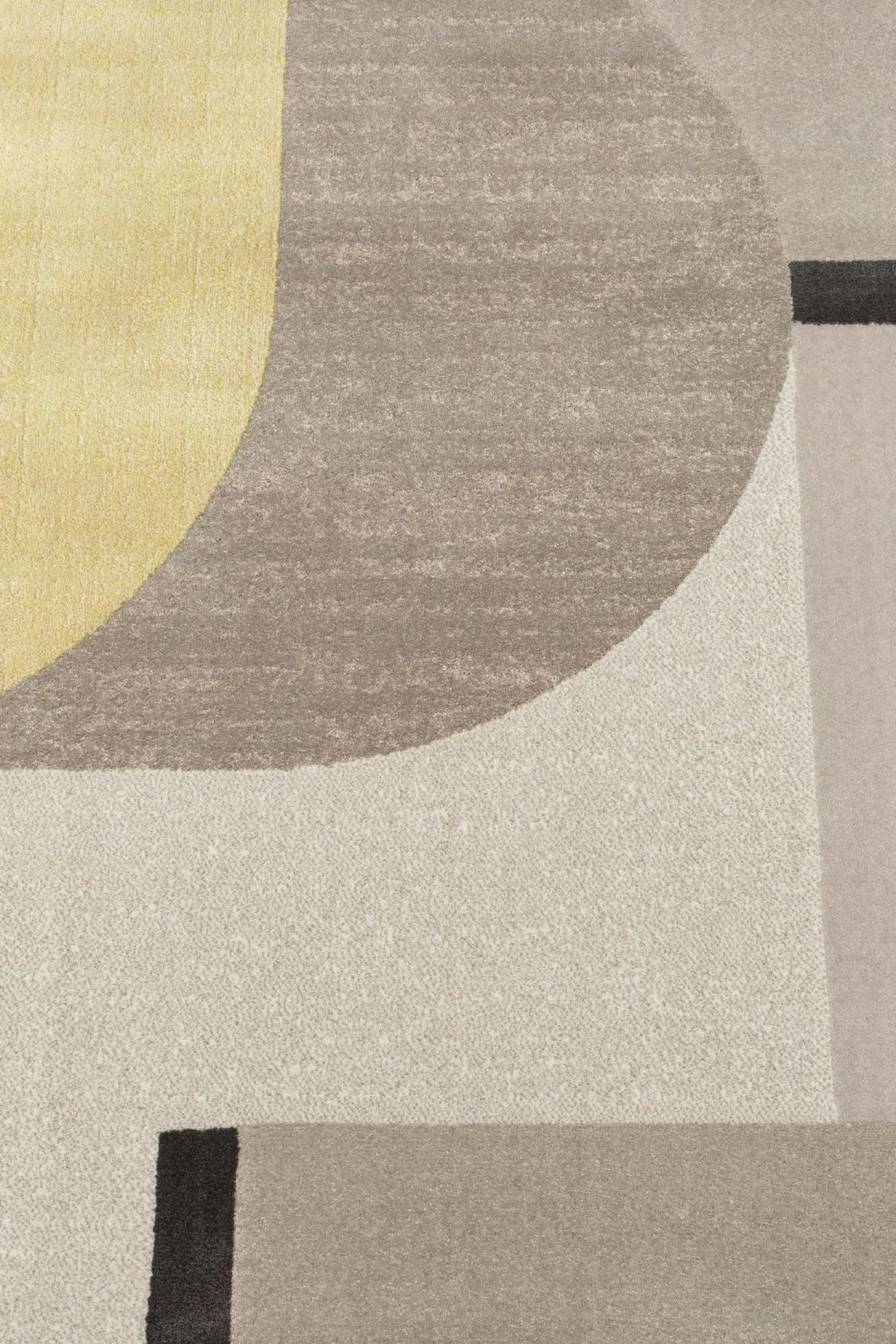 Vloerkleden|Rechthoekige Vloerkleden-Zuiver Hilton Yellow Vloerkleed Grey/Yellow