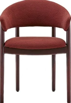 Design Stoelen|Eetkamerstoelen Met Armleuning-Arco Home-Work Eetkamerstoel Cognac