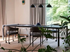 Design Stoelen|Eetkamerstoelen Met Armleuning-Arco Home-Work Eetkamerstoel Cognac