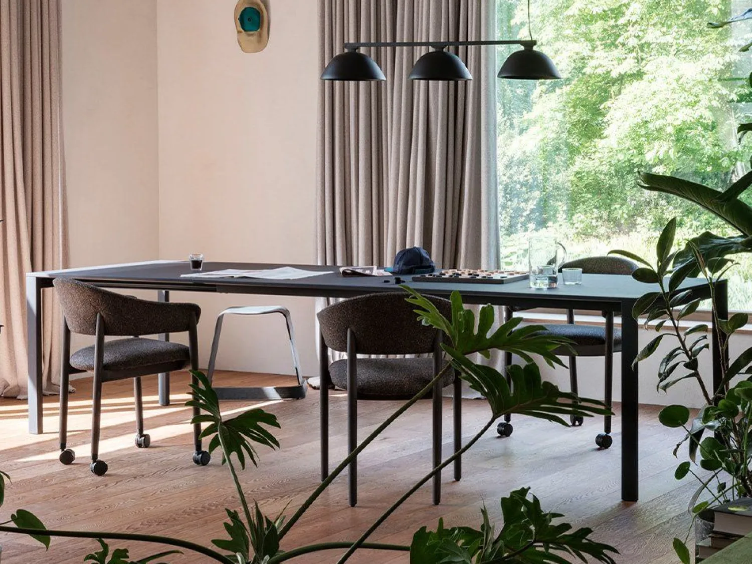 Design Stoelen|Eetkamerstoelen Met Armleuning-Arco Home-Work Eetkamerstoel Cognac