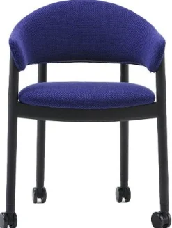 Design Stoelen|Eetkamerstoelen Met Armleuning-Arco Home-Work Eetkamerstoel Cognac