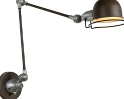 Industriële Wandlampen|Wandlampen-Lucide Honore Wandlamp Roest Bruin