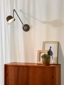 Industriële Wandlampen|Wandlampen-Lucide Honore Wandlamp Roest Bruin