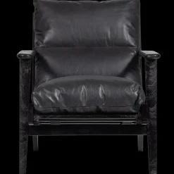 Leren Fauteuils-WOOOD Houston Fauteuil Black
