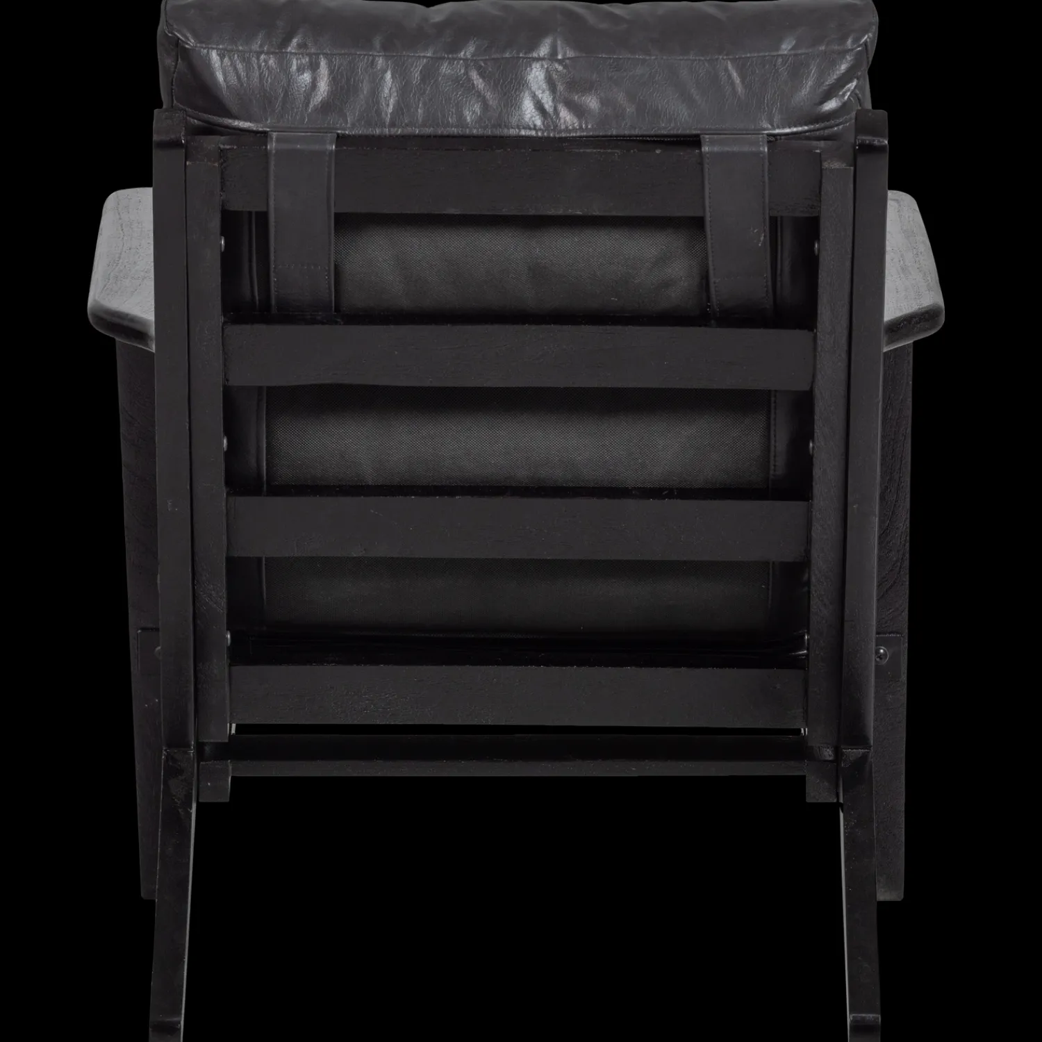 Leren Fauteuils-WOOOD Houston Fauteuil Black