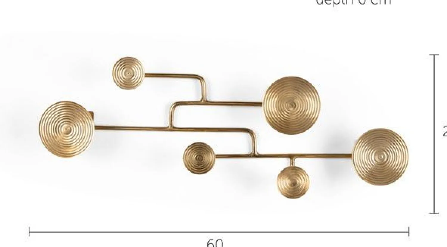 Kapstokken-Bold Monkey Hypnotising Kapstok Brass