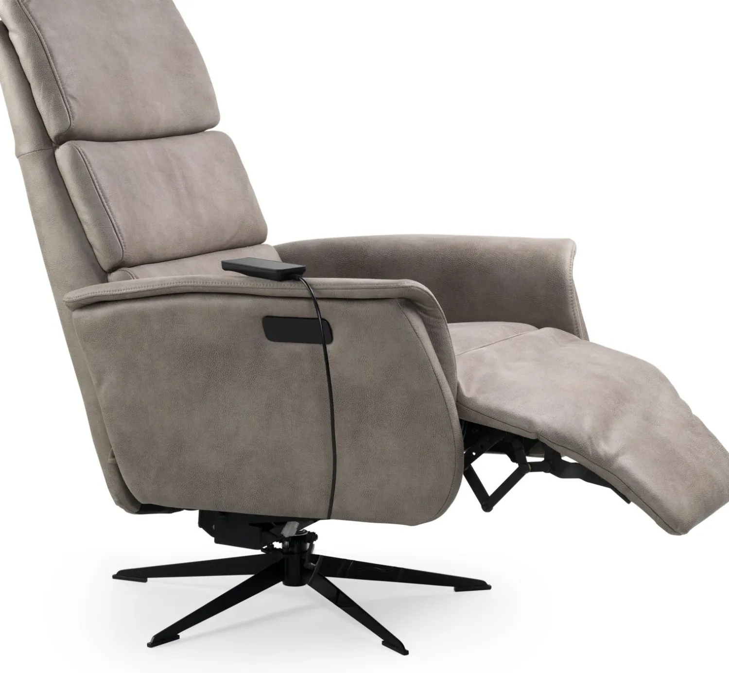 Draaifauteuils|Relaxfauteuils-Feelings Wonen Ian Relaxfauteuil Caramel
