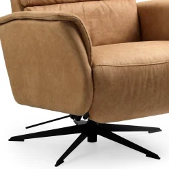 Draaifauteuils|Relaxfauteuils-Feelings Wonen Ian Relaxfauteuil Caramel