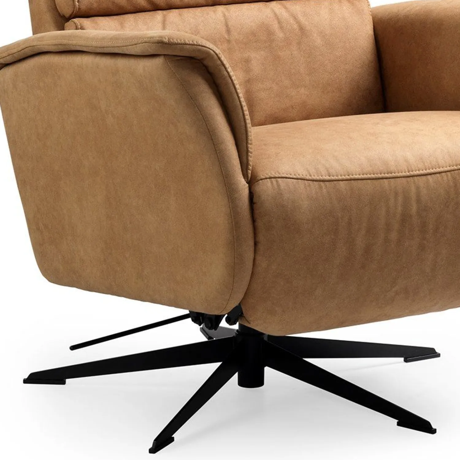 Draaifauteuils|Relaxfauteuils-Feelings Wonen Ian Relaxfauteuil Caramel