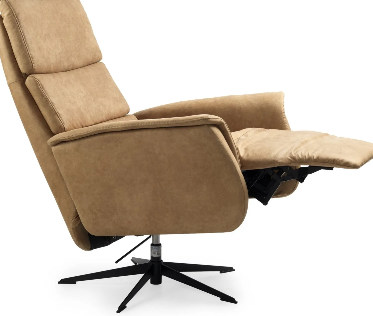 Draaifauteuils|Relaxfauteuils-Feelings Wonen Ian Relaxfauteuil Caramel