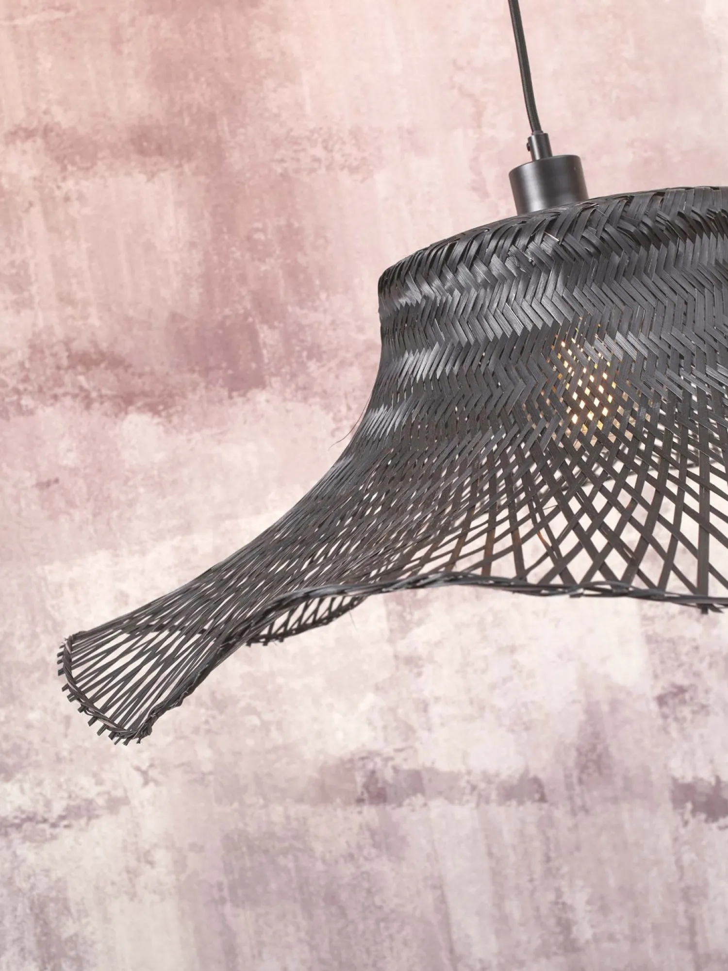 Hanglampen|Hanglampen-Good&Mojo Ibiza L Hanglamp Black