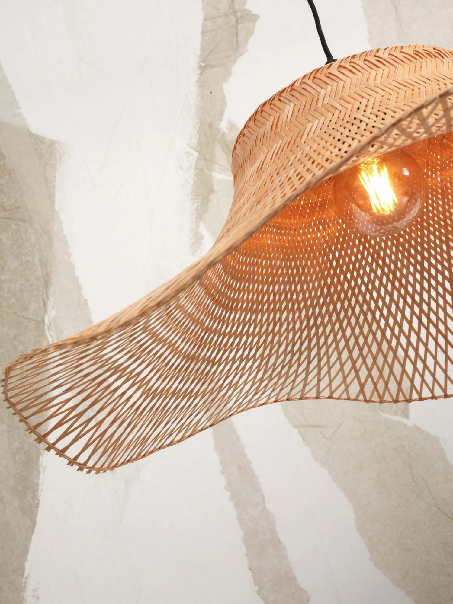 Vloerlampen|Vloerlampen-Good&Mojo Ibiza L Vloerlamp Natural, Grey