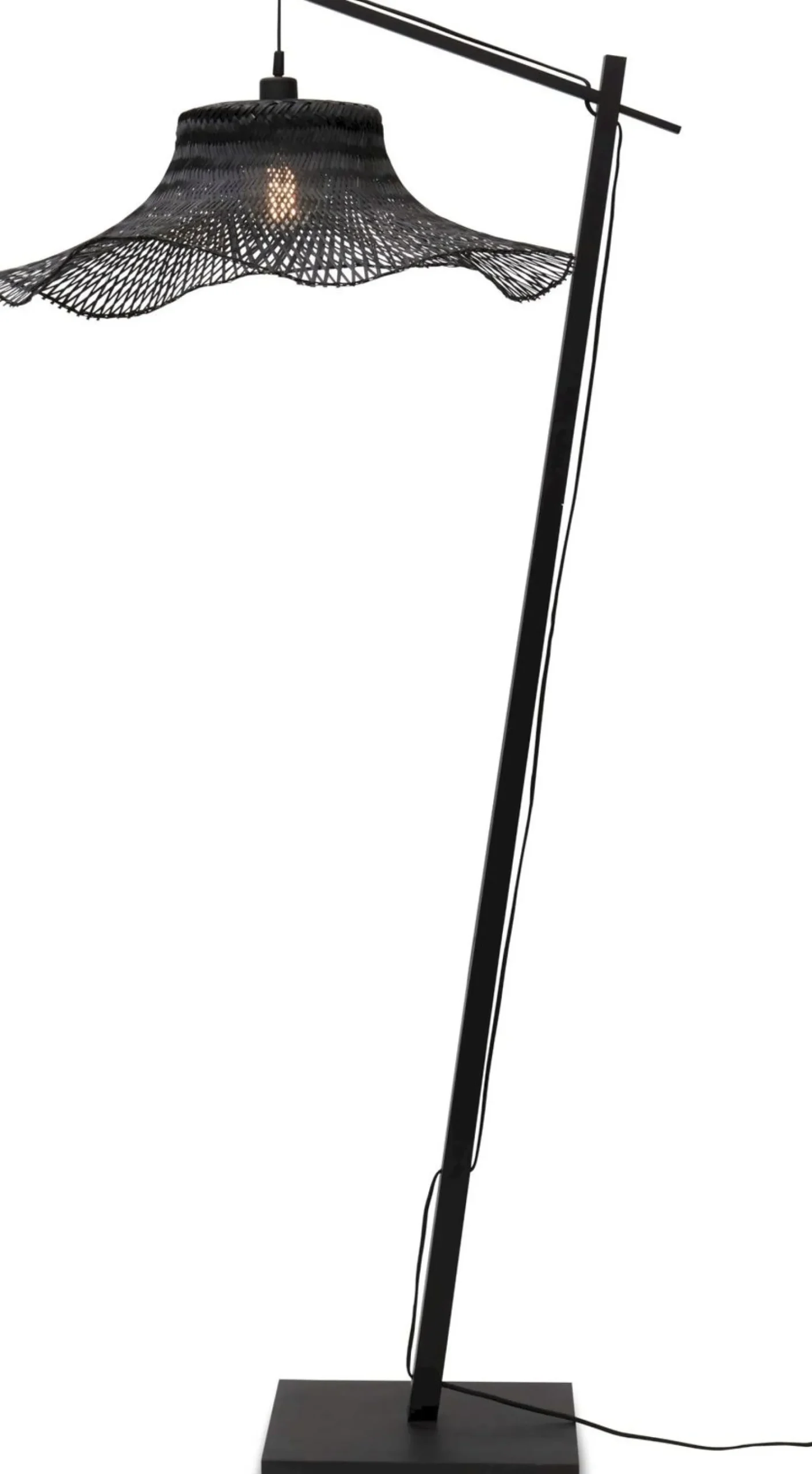 Vloerlampen|Vloerlampen-Good&Mojo Ibiza L Vloerlamp Black