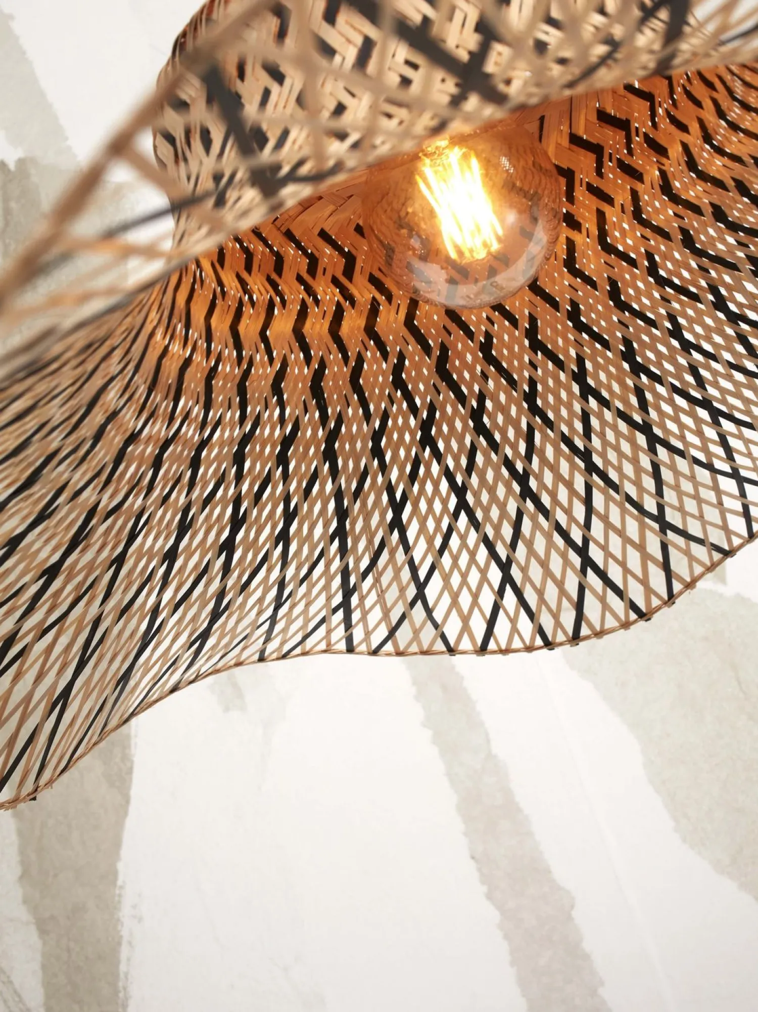Hanglampen|Hanglampen-Good&Mojo Ibiza S Hanglamp Natural, Black