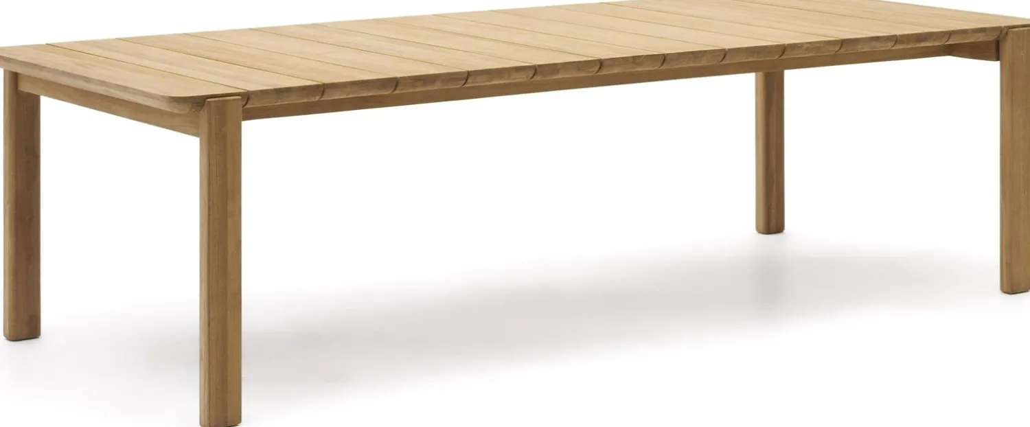 Tuintafels|Houten Eettafels-Kave Home Icaro Tuintafel Naturel