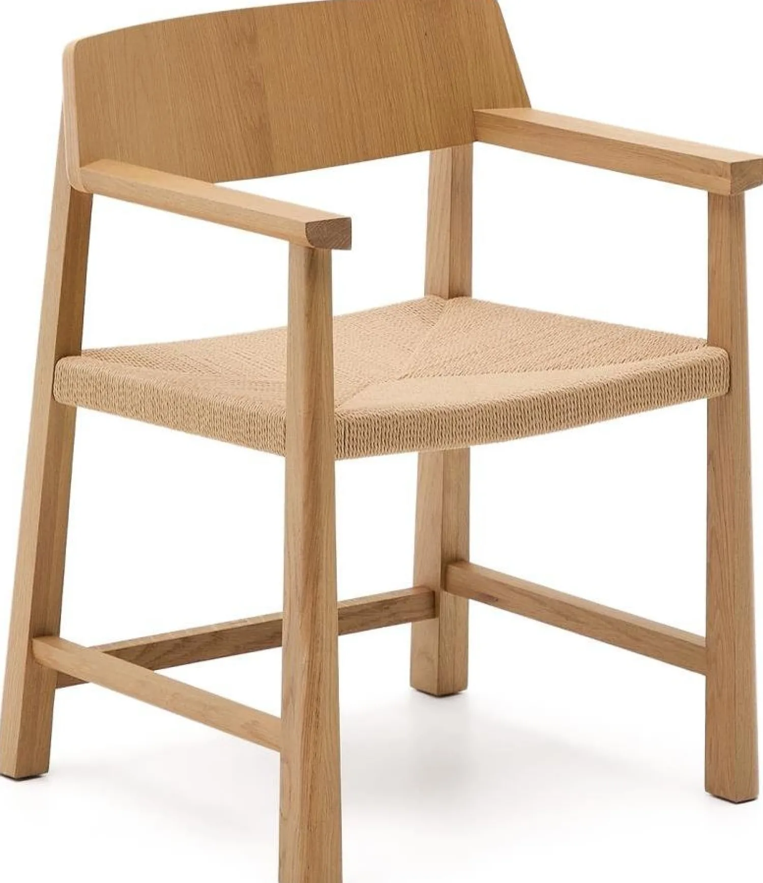 Eetkamerstoelen Met Armleuning-Kave Home Idun Eetkamerstoel Naturel